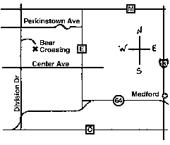 Map to Bear Crossing